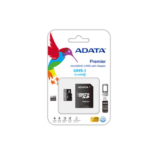 ADATA SDMICRO 32GB UHS-I CL10 PLASTIC ADATA SDMICRO 32GB UHS-I CL10 PLASTIC