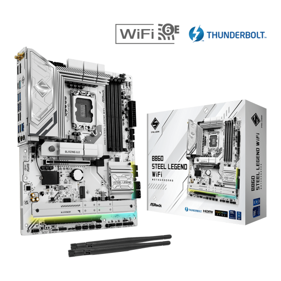 ASROCK B860 4xDDR5 4xSATA3 RAID HDMI DP 4xM2 GLAN 1xPCIEx16 ASROCK B860 4xDDR5 4xSATA3 RAID HDMI DP 4xM2 GLAN 1xPCIEx16