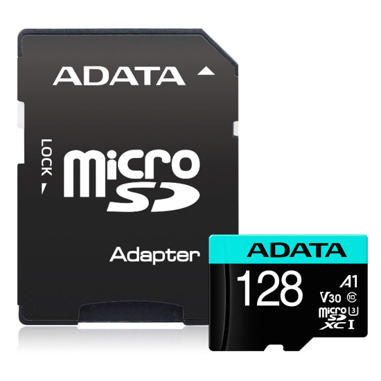 ADATA SDMICRO 128GB UHS-I_U3 CL10 V30 PLASTIC ADATA SDMICRO 128GB UHS-I_U3 CL10 V30 PLASTIC