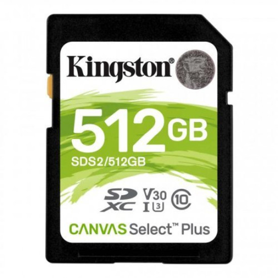 KINGSTON SD 512GB UHS-I CL10 PLASTIC KINGSTON SD 512GB UHS-I CL10 PLASTIC