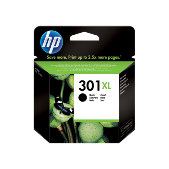 HP 301XL High Yield Black Original Ink Cartridge / 480 pages HP 301XL High Yield Black Original Ink Cartridge / 480 pages