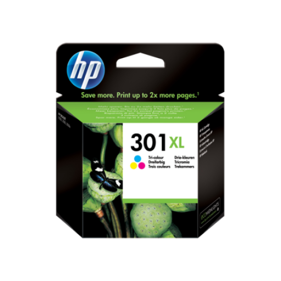 HP 301XL High Yield Tri-color Original Ink Cartridge / 330 pages HP 301XL High Yield Tri-color Original Ink Cartridge / 330 pages