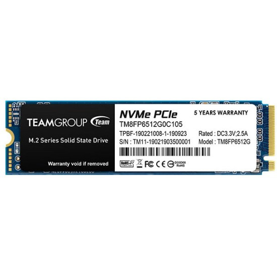 TEAM_GROUP SSD 512GB INT M2_PCI-E_GEN3 2280 NVME TEAM_GROUP SSD 512GB INT M2_PCI-E_GEN3 2280 NVME