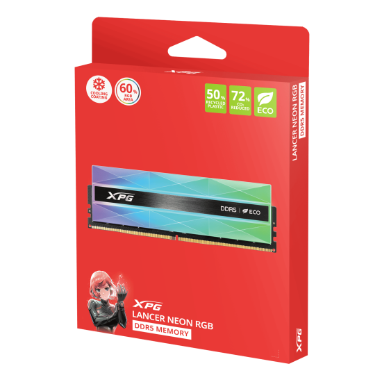 XPG DESKTOP 2X16GB DDR5 6000MHZ KIT HEAT_SINK RGB XPG DESKTOP 2X16GB DDR5 6000MHZ KIT HEAT_SINK RGB