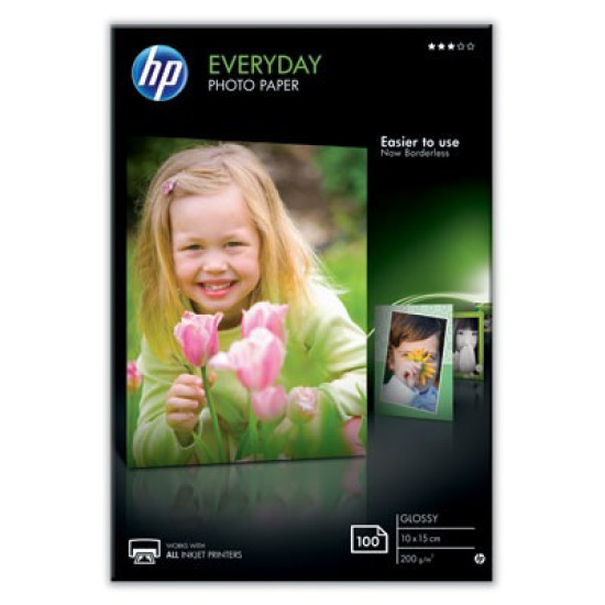 HP Everyday Glossy Photo Paper-100 sht/10 x 15 cm / 200 ?????
