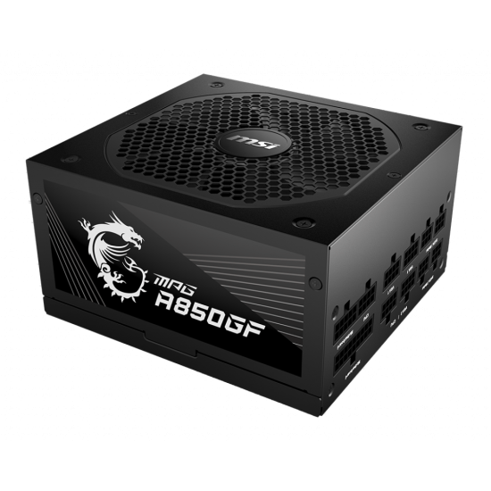 MSI POWER SUPPLY 850W EFF 90 PFC ACTIVE MODULAR FAN 140MM