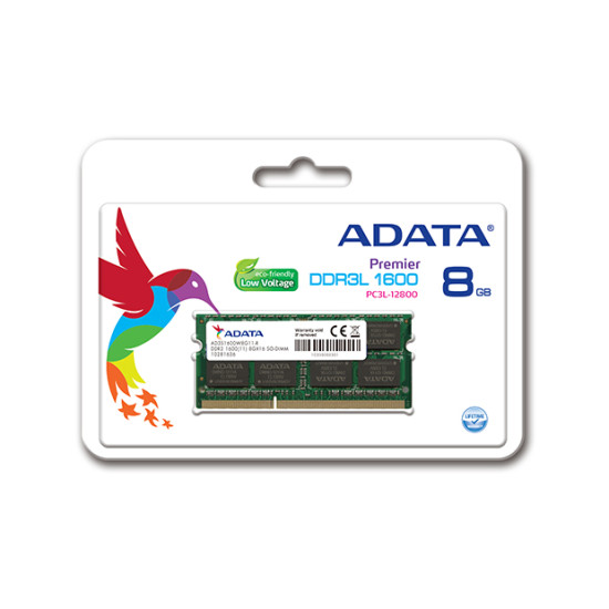 ADATA NOTEBOOK 8GB DDR3L 1600MHZ ADATA NOTEBOOK 8GB DDR3L 1600MHZ