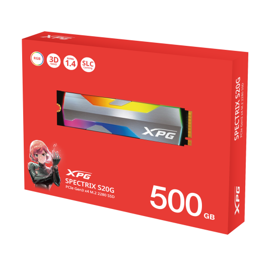 XPG SSD 500GB INT M2_PCI-E 2280 NVMe RGB XPG SSD 500GB INT M2_PCI-E 2280 NVMe RGB