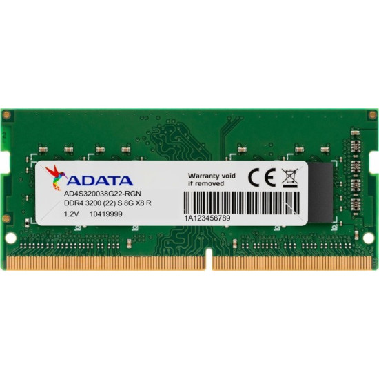 ADATA NOTEBOOK 8GB DDR4 3200MHZ ADATA NOTEBOOK 8GB DDR4 3200MHZ