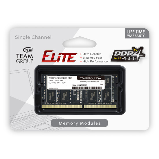 TEAM_GROUP NOTEBOOK 16GB DDR4 2666MHZ TEAM_GROUP NOTEBOOK 16GB DDR4 2666MHZ