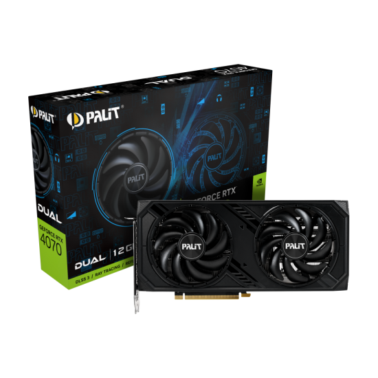 PALIT NVIDIA RTX4070 HDMI DP 192B 12GB ACTIVE PALIT NVIDIA RTX4070 HDMI DP 192B 12GB ACTIVE
