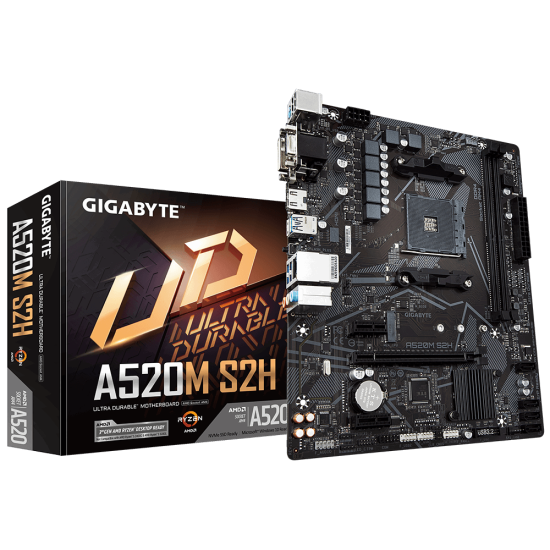 GB A520 2xDDR4 4xSATA3 RAID HDMI DVI VGA 1xM2 GLAN 1xPCIEx16 2xPCIEx1 GB A520 2xDDR4 4xSATA3 RAID HDMI DVI VGA 1xM2 GLAN 1xPCIEx16 2xPCIEx1