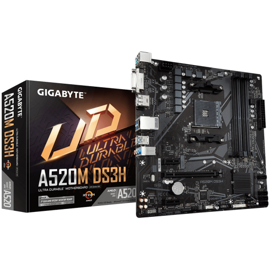 GB A520 4xDDR4 4xSATA3 RAID DVI 1xM2 GLAN 1xPCIEx16 2xPCIEx1 GB A520 4xDDR4 4xSATA3 RAID DVI 1xM2 GLAN 1xPCIEx16 2xPCIEx1