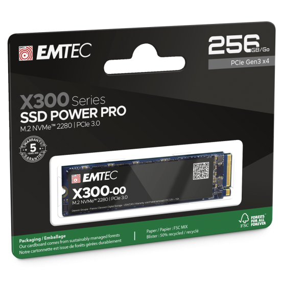 EMTEC SSD 256GB INT M2 PCI-E GEN3 2280 NVMe EMTEC SSD 256GB INT M2 PCI-E GEN3 2280 NVMe