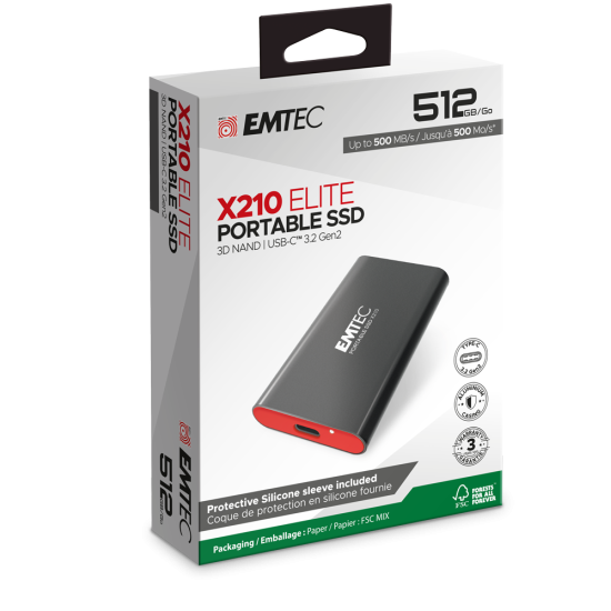 EMTEC SSD 512GB EXT USB3.2 USB-C EMTEC SSD 512GB EXT USB3.2 USB-C