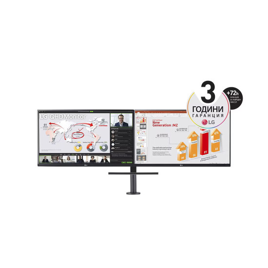 LG 27 QHD <100Hz IPS 5ms 16:9 HDMI DP USB-C FREESYNC FSAFE HDR PIVOT SWIVEL
