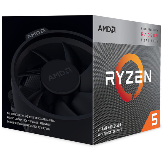 AMD RYZEN 5 AM4 3.7GHZ 4CORES INTVGA FAN 65W DESKTOP AMD RYZEN 5 AM4 3.7GHZ 4CORES INTVGA FAN 65W DESKTOP