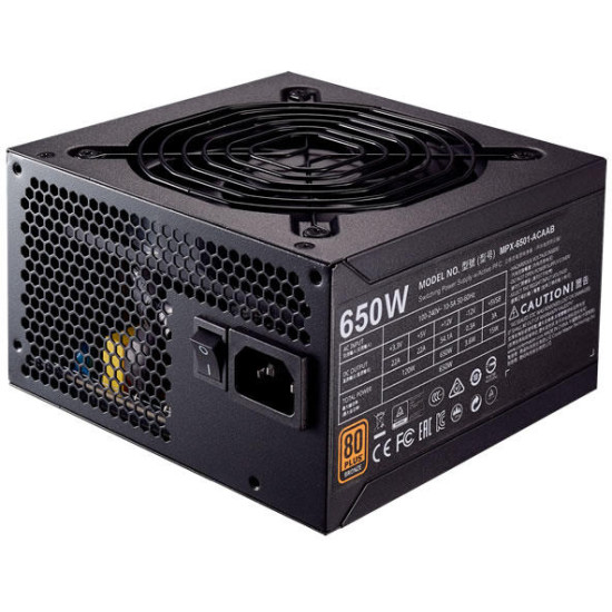 COOLER MASTER PSU 650W EFF 85 PFC ACTIVE FAN 120MM