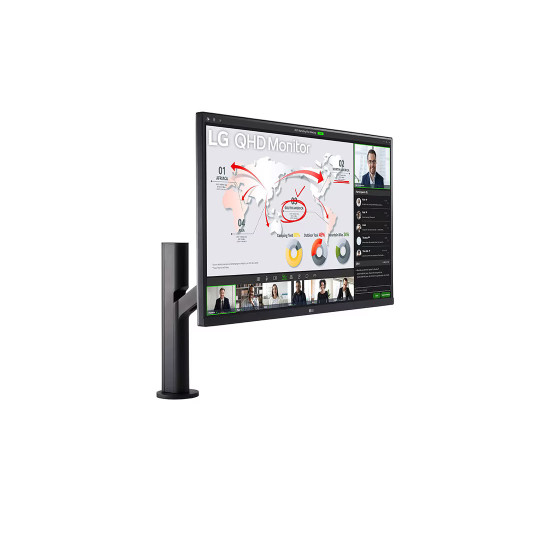 LG 31.5 QHD <100Hz IPS 5ms 16:9 HDMI DP USB-C FREESYNC AUDIO FSAFE HDR