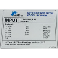 HG_XTREME POWER_SUPPLY 650W EFF_85 PFC_ACTIVE FAN_120MM
