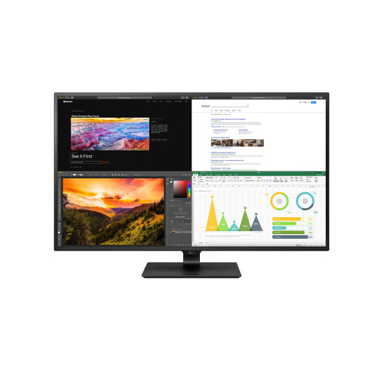 LG 43 UHD 4K <100Hz IPS 8ms 16:9 HDMI DP USB-C AUDIO FSAFE PIP HDR