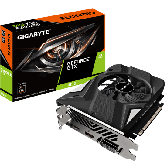 GIGABYTE NVIDIA GTX1650 HDMI DVI-D DP 128B 4GB ACTIVE GIGABYTE NVIDIA GTX1650 HDMI DVI-D DP 128B 4GB ACTIVE