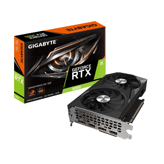 GIGABYTE NVIDIA RTX3060 HDMI DP 192B 12GB ACTIVE GIGABYTE NVIDIA RTX3060 HDMI DP 192B 12GB ACTIVE