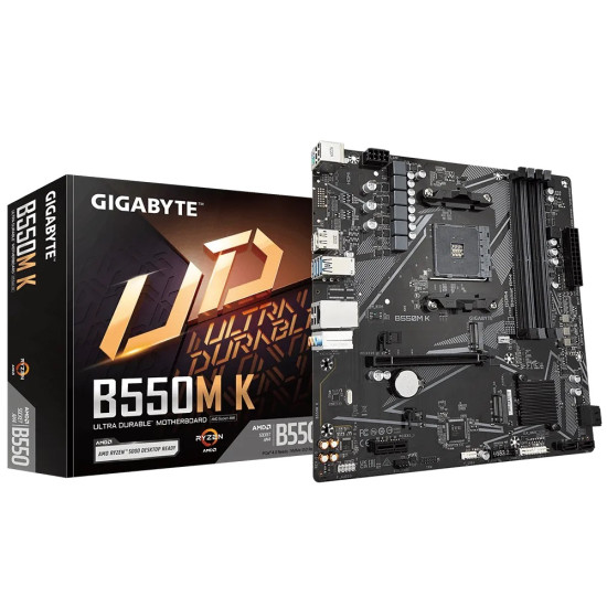 GB B550 4xDDR4 4xSATA3 RAID HDMI DP 2xM2 GLAN 1xPCIEx16 1xPCIEx1 GB B550 4xDDR4 4xSATA3 RAID HDMI DP 2xM2 GLAN 1xPCIEx16 1xPCIEx1