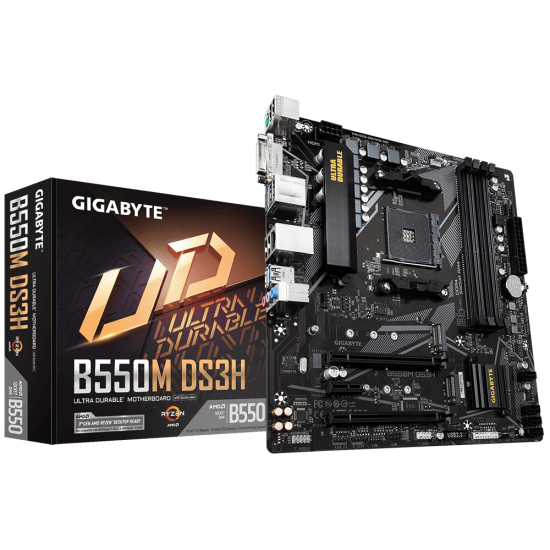 GB B550 4xDDR4 4xSATA3 RAID HDMI DVI 2xM2 GLAN 2xPCIEx16 1xPCIEx1 GB B550 4xDDR4 4xSATA3 RAID HDMI DVI 2xM2 GLAN 2xPCIEx16 1xPCIEx1