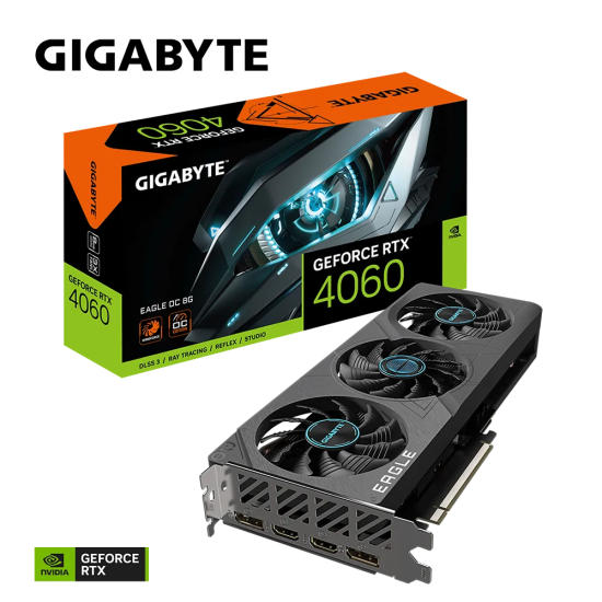 GIGABYTE NVIDIA RTX4060 HDMI DP 128B 8GB ACTIVE