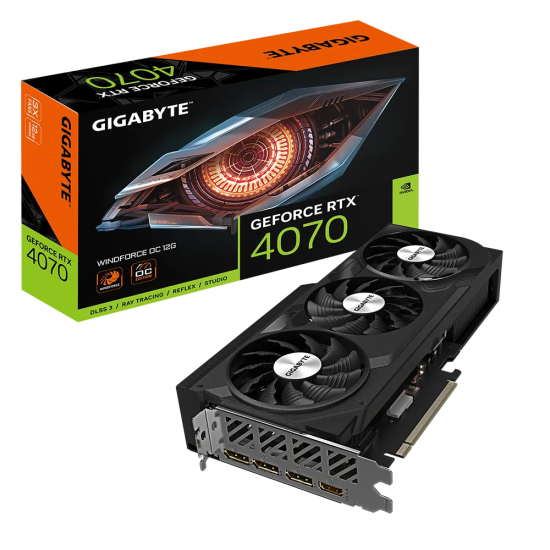GIGABYTE NVIDIA RTX4070 HDMI DP 192B 12GB ACTIVE GIGABYTE NVIDIA RTX4070 HDMI DP 192B 12GB ACTIVE