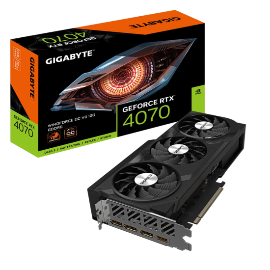 GIGABYTE NVIDIA RTX4070 HDMI DP 192B 12GB ACTIVE GIGABYTE NVIDIA RTX4070 HDMI DP 192B 12GB ACTIVE