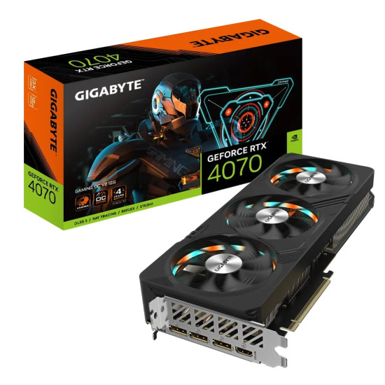 GIGABYTE NVIDIA RTX4070 HDMI DP 192B 12GB ACTIVE GIGABYTE NVIDIA RTX4070 HDMI DP 192B 12GB ACTIVE