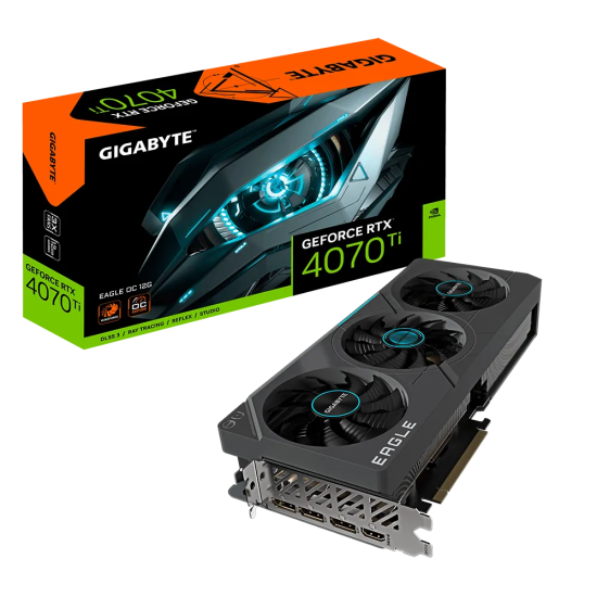 GIGABYTE NVIDIA RTX4070TI HDMI DP 192B 12GB ACTIVE