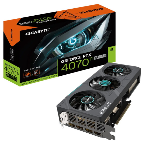 GIGABYTE NVIDIA RTX4070TI SUPER HDMI DP 256B 16GB ACTIVE GIGABYTE NVIDIA RTX4070TI SUPER HDMI DP 256B 16GB ACTIVE