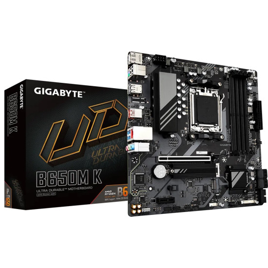 GB B650 4xDDR5 4xSATA3 RAID HDMI DP 2xM2 GLAN 1xPCIEx16 1xPCIEx1 GB B650 4xDDR5 4xSATA3 RAID HDMI DP 2xM2 GLAN 1xPCIEx16 1xPCIEx1