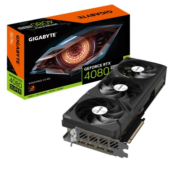 GIGABYTE NVIDIA RTX4080 SUPER HDMI DP 256B 16GB ACTIVE GIGABYTE NVIDIA RTX4080 SUPER HDMI DP 256B 16GB ACTIVE