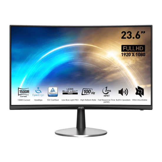 MSI 23.6 FHD 100Hz VA 1ms 16:9 HDMI D-SUB AUDIO CURVED MSI 23.6 FHD 100Hz VA 1ms 16:9 HDMI D-SUB AUDIO CURVED