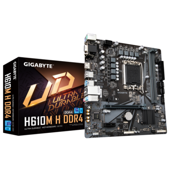GB H610 2xDDR4 4xSATA3 HDMI VGA 1xM2 GLAN 1xPCIEx16 1xPCIEx1 GB H610 2xDDR4 4xSATA3 HDMI VGA 1xM2 GLAN 1xPCIEx16 1xPCIEx1