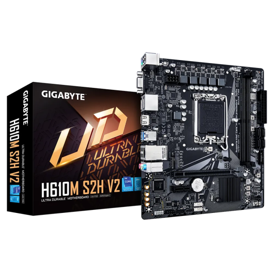 GB H610 2xDDR5 4xSATA3 HDMI 2DP VGA 1xM2 GLAN 1xPCIEx16 1xPCIEx1 GB H610 2xDDR5 4xSATA3 HDMI 2DP VGA 1xM2 GLAN 1xPCIEx16 1xPCIEx1