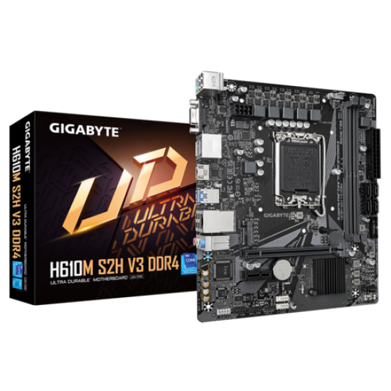 GB H610 2xDDR4 4xSATA3 HDMI 2DP VGA 1xM2 GLAN 1xPCIEx16 1xPCIEx1 GB H610 2xDDR4 4xSATA3 HDMI 2DP VGA 1xM2 GLAN 1xPCIEx16 1xPCIEx1