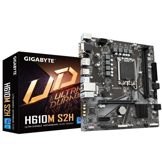 GB H610 2xDDR5 4xSATA3 HDMI DVI VGA 1xM2 GLAN 1xPCIEx16 1xPCIEx1 DP GB H610 2xDDR5 4xSATA3 HDMI DVI VGA 1xM2 GLAN 1xPCIEx16 1xPCIEx1 DP
