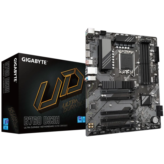 GB B760 4xDDR5 4xSATA3 RAID HDMI DP 2xM2 GLAN 5xPCIEx16 GB B760 4xDDR5 4xSATA3 RAID HDMI DP 2xM2 GLAN 5xPCIEx16