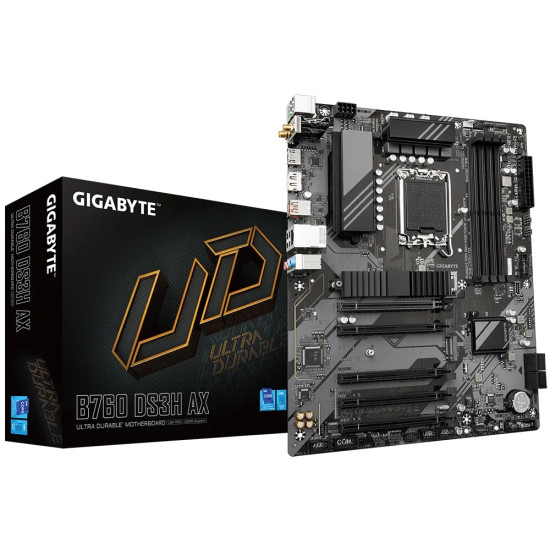 GB B760 4xDDR5 4xSATA3 RAID HDMI DP 2xM2 GLAN 5xPCIEx16 WiFi GB B760 4xDDR5 4xSATA3 RAID HDMI DP 2xM2 GLAN 5xPCIEx16 WiFi