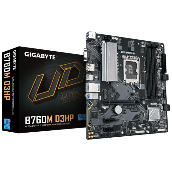 GB B760 4xDDR5 4xSATA3 RAID HDMI DP VGA 2xM2 GLAN 1xPCIEx16 2xPCIEx1 GB B760 4xDDR5 4xSATA3 RAID HDMI DP VGA 2xM2 GLAN 1xPCIEx16 2xPCIEx1