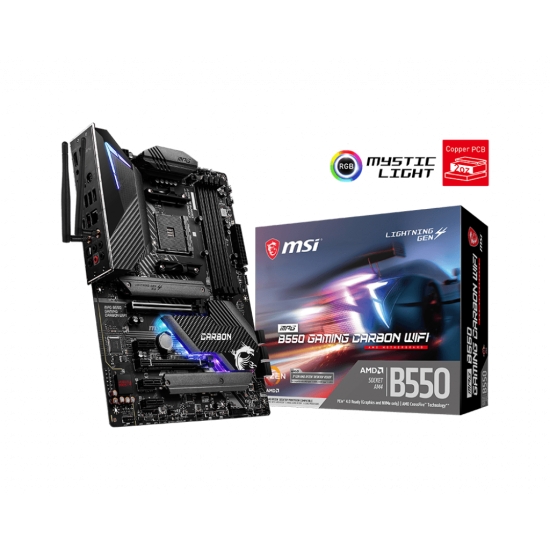 MSI B550 4xDDR4 6xSATA3 RAID HDMI DP 2xM2 GLAN 2xPCIEx16 3xPCIEx1 WiFi MSI B550 4xDDR4 6xSATA3 RAID HDMI DP 2xM2 GLAN 2xPCIEx16 3xPCIEx1 WiFi