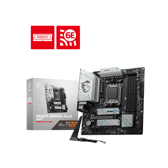 MSI B650 4xDDR5  4xSATA3  RAID HDMI DP           2xM2 GLAN        1xPCIEx16 2xPCIEx1  WiFi