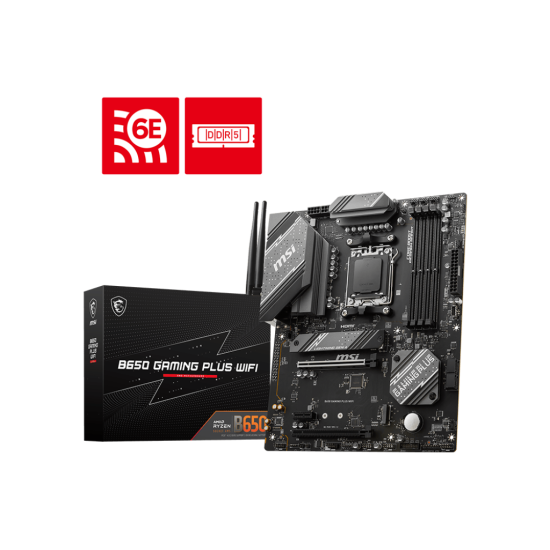 MSI B650 4xDDR5  4xSATA3  RAID HDMI DP           2xM2 GLAN        2xPCIEx16 1xPCIEx1 WiFi