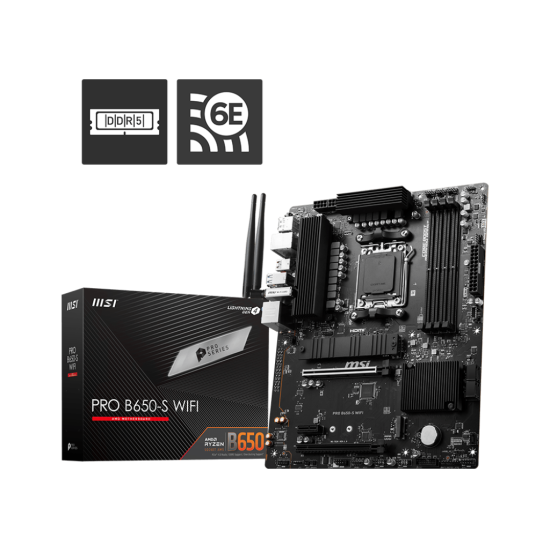 MSI B650 4xDDR5  4xSATA3  RAID HDMI DP           2xM2 GLAN        2xPCIEx16 2xPCIEx1 WiFi