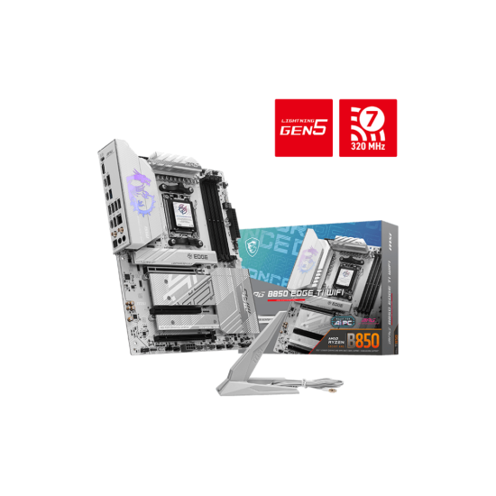 MSI B850 4xDDR5  4xSATA3 RAID HDMI                 4xM2 GLAN        3xPCIEx16                  WiFi